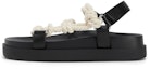 Buy (W) CHARLES & KEITH Sandal Fesyen Fabrik Tenunan 'Tapak Selesa Hitam' CK1-70380932_BLACK
