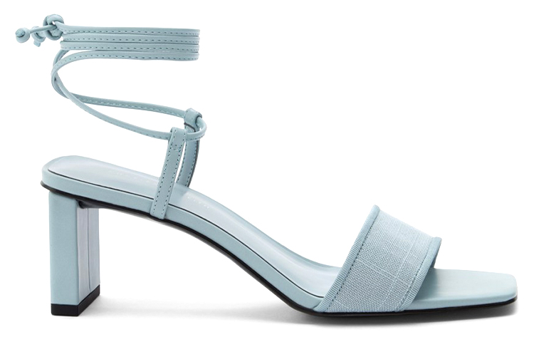 Order (W) CHALRES & KEITH ウーブンリボンレース ファッションスライド 'ライトブルー' CK1-60920262_LIGHT-BLUE