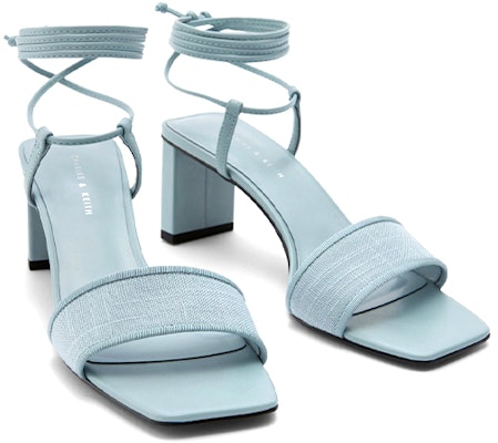 (Women) CHARLES & KEITH Woven Fabric Ribbon Lace-up Fashion Slide 'Light Blue' CK1-60920262_LIGHT-BLUE Shop (Women) CHARLES & KEITH Woven Fabric Ribbon Lace-up Fashion Slide 'Light Blue' CK1-60920262_LIGHT-BLUE