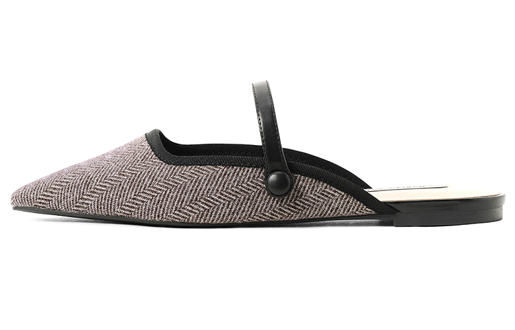 Buy (W) CHARLES & KEITH Woven Mary Jane Retro Mule 'Hitam' Sepatu Perempuan CK1-70900317_BLKTXT