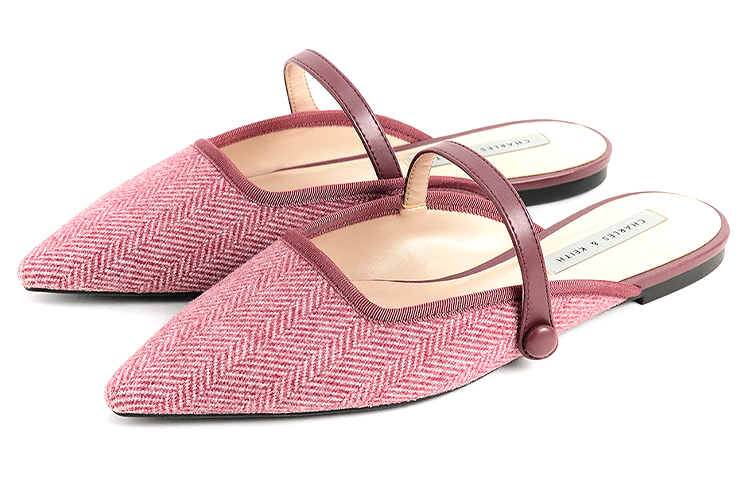 Lookbook (W) CHARLES & KEITH Mules Retro Tejidos Mary Jane 'Rojo' CK1-70900317_RED