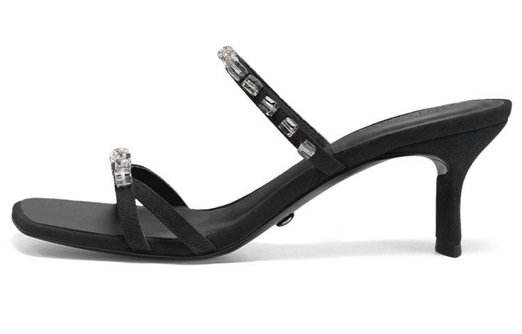 Buy (W) 查尔斯＆基思黑色编织露趾高跟时尚凉鞋 SL1-60280411_BLACK