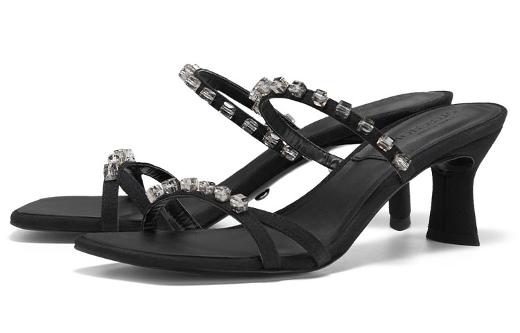 Lookbook (W) 查尔斯＆基思黑色编织露趾高跟时尚凉鞋 SL1-60280411_BLACK