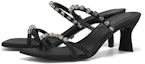 Lookbook (W) Sandal Tumit Tinggi Terbuka Fesyen Bertenun CHARLES & KEITH 'Hitam' SL1-60280411_BLACK