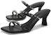 (W) Sandal Tumit Tinggi Terbuka Fesyen Bertenun CHARLES & KEITH 'Hitam' SL1-60280411_BLACK