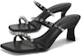 Shop (W) Sandal Tumit Tinggi Terbuka Fesyen Bertenun CHARLES & KEITH 'Hitam' SL1-60280411_BLACK