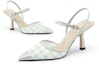 Shop (Women) CHARLES & KEITH Woven Pointed Toe High Heels 'Light Green' CK1-60361381_LIGHTGREEN