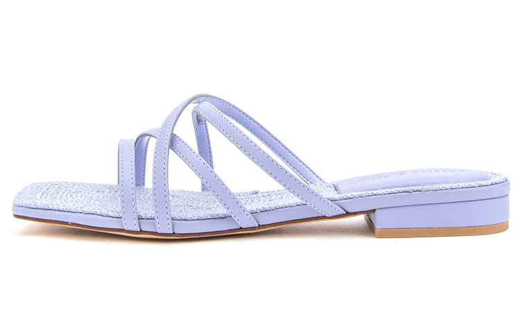 (Women) CHARLES & KEITH Woven Strap Slides 'Purple' CK1-70900309_LILAC