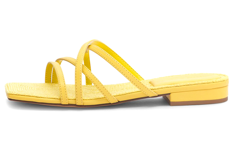 Buy (W) 查尔斯&凯斯编织带平底拖鞋“黄色” CK1-70900309_YELLOW