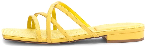 (Women) CHARLES & KEITH Woven Strap Slides 'Yellow' CK1-70900309_YELLOW (Women) CHARLES & KEITH Woven Strap Slides 'Yellow' CK1-70900309_YELLOW