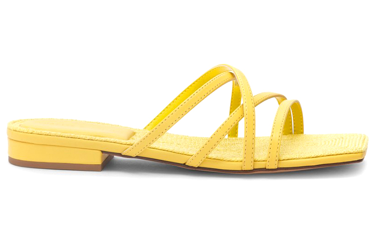 Order (W) 查尔斯&凯斯编织带平底拖鞋“黄色” CK1-70900309_YELLOW
