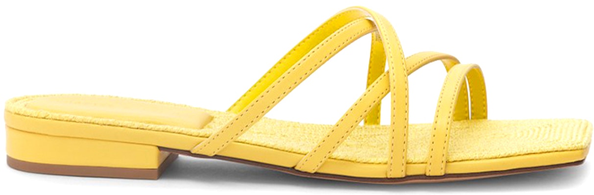 (Women) CHARLES & KEITH Woven Strap Slides 'Yellow' CK1-70900309_YELLOW Order (Women) CHARLES & KEITH Woven Strap Slides 'Yellow' CK1-70900309_YELLOW