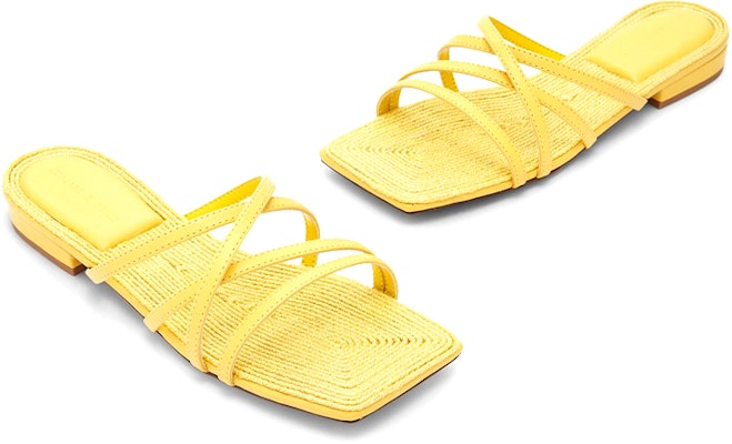 (Women) CHARLES & KEITH Woven Strap Slides 'Yellow' CK1-70900309_YELLOW Shop (Women) CHARLES & KEITH Woven Strap Slides 'Yellow' CK1-70900309_YELLOW