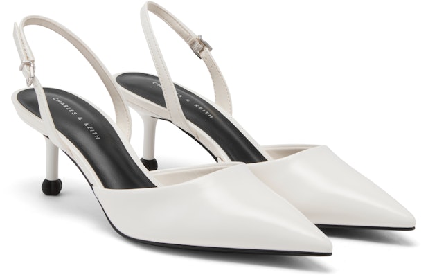(W) CHARLES & KEITH Sepatu Hak Runcing dengan Tali 'Warna Hitam Sederhana' CK1-60920337 Order (W) CHARLES & KEITH Sepatu Hak Runcing dengan Tali 'Warna Hitam Sederhana' CK1-60920337