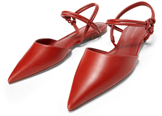 (W) CHARLES & KEITH Flats de Punta con Tira en Tobillo 'Rojo' CK1-70900377_RED Lookbook (W) CHARLES & KEITH Flats de Punta con Tira en Tobillo 'Rojo' CK1-70900377_RED
