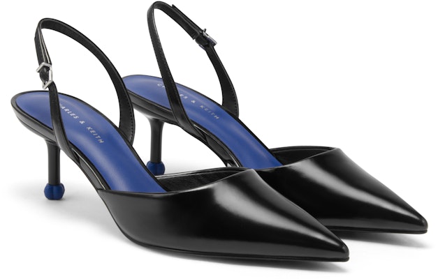 (W) CHARLES & KEITH Sepatu Hak Runcing dengan Tali 'Warna Hitam Sederhana' CK1-60920337 Cheap (W) CHARLES & KEITH Sepatu Hak Runcing dengan Tali 'Warna Hitam Sederhana' CK1-60920337