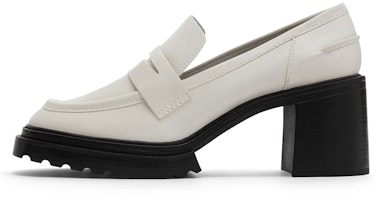 (Women) CHARLES & KEITH Block Heel Pumps 'Retro Pink White' CK1-60361373_CHALK (Women) CHARLES & KEITH Block Heel Pumps 'Retro Pink White' CK1-60361373_CHALK