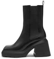 (Women) CHARLES & KEITH Block Heel Square Toe Boots 'Slim Chelsea' CK1-90580168 (Women) CHARLES & KEITH Block Heel Square Toe Boots 'Slim Chelsea' CK1-90580168