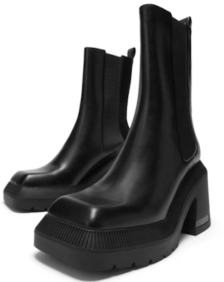 (Women) CHARLES & KEITH Block Heel Square Toe Boots 'Slim Chelsea' CK1-90580168 Shop (Women) CHARLES & KEITH Block Heel Square Toe Boots 'Slim Chelsea' CK1-90580168