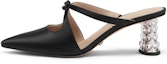 Buy (W) CHARLES & KEITH Tumit Tinggi Runcing  'Woven' dengan Tali Ikat Reben SL1-60280430