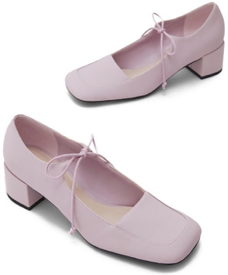 (W) CHARLES & KEITH リボン スクエアトゥ パンプス (ライトパープル) CK1-60361366_LILAC Lookbook (W) CHARLES & KEITH リボン スクエアトゥ パンプス (ライトパープル) CK1-60361366_LILAC