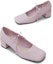 Lookbook (W) CHARLES & KEITH Tumit Rendah Hujung Kotak Ikatan Reben 'Ungu Muda' CK1-60361366_LILAC
