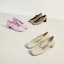Shop (W) CHARLES & KEITH Tumit Rendah Hujung Kotak Ikatan Reben 'Ungu Muda' CK1-60361366_LILAC