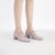 (W) CHARLES & KEITH Tumit Rendah Hujung Kotak Ikatan Reben 'Ungu Muda' CK1-60361366_LILAC