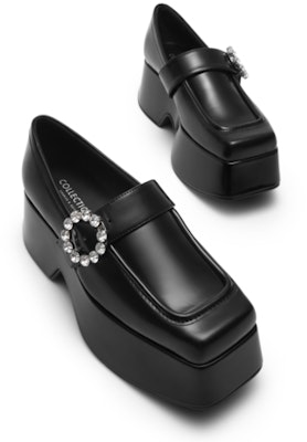 (W) CHARLES & KEITH Sepatu Platform Loafers Gesper 'Hitam' SL1-81790002 Shop (W) CHARLES & KEITH Sepatu Platform Loafers Gesper 'Hitam' SL1-81790002