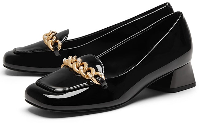 (Women) CHARLES & KEITH Charles & Keith Chain Detail Square Toe Low Heel 'Classic Black' CK1-60361424 Order (Women) CHARLES & KEITH Charles & Keith Chain Detail Square Toe Low Heel 'Classic Black' CK1-60361424