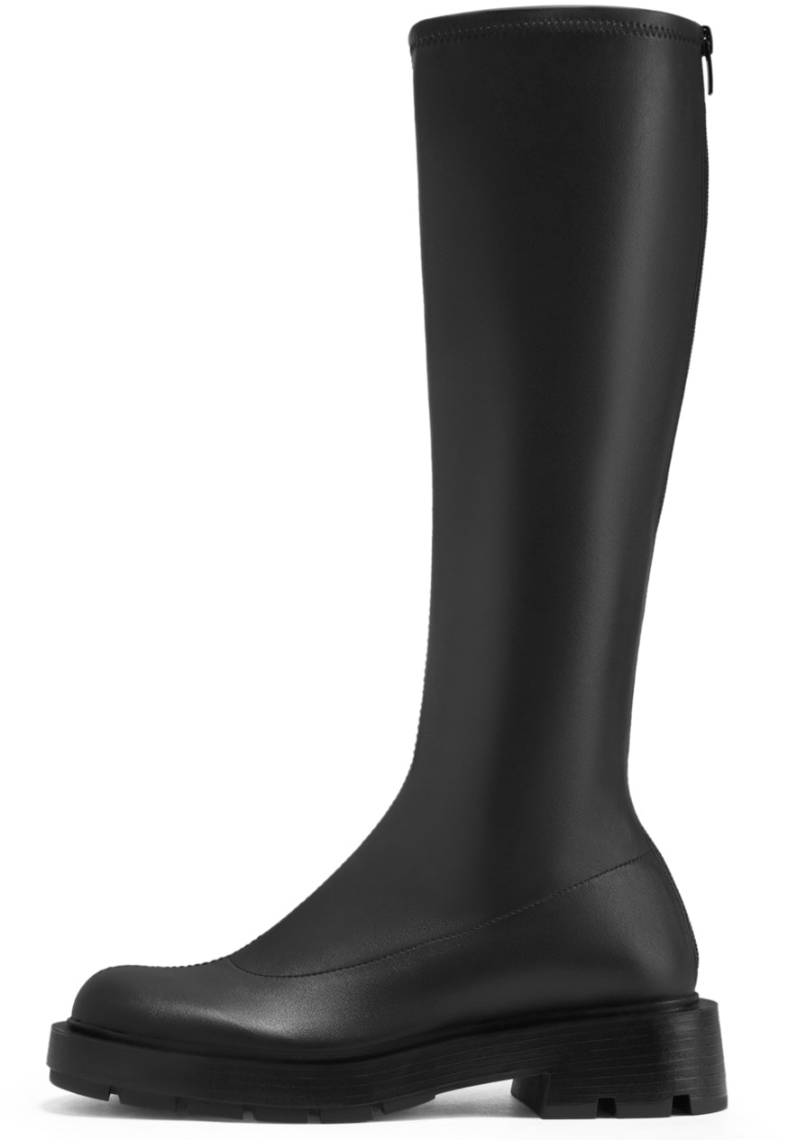women-charles-and-keith-charles-and-keith-chunky-zip-slim-rider-boots-black-ck-1-90920120
