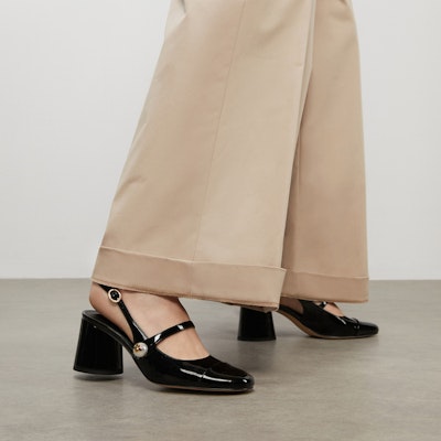 (W) CHARLES & KEITH Tacón Bloque con Correa al Tobillo 'Tan' Colorblock CK1-61720149 4