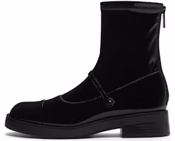 (Women) CHARLES & KEITH Elastic Colorblock Patent Leather Ankle Boot 'Fashion Patchwork' CK1-90380144 (Women) CHARLES & KEITH Elastic Colorblock Patent Leather Ankle Boot 'Fashion Patchwork' CK1-90380144