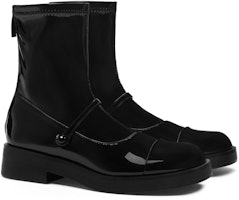 CHARLES&KEITH PU 時尚拼色彈力漆皮瘦瘦短靴 3.6公分 女款 Order CHARLES&KEITH PU 時尚拼色彈力漆皮瘦瘦短靴 3.6公分 女款