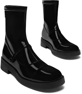 (W) (女性用)CHARLES & KEITH 彈性カラーブロック パテントレザーアンクルブーツ 'ファッションパッチワーク' CK1-90380144 CK1-90380144 Lookbook (W) (女性用)CHARLES & KEITH 彈性カラーブロック パテントレザーアンクルブーツ 'ファッションパッチワーク' CK1-90380144 CK1-90380144