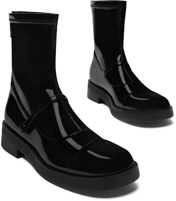 (W) Bota de Tobillo de Cuero Charol Colorblock CHARLES & KEITH 'Fashion Patchwork' CK1-90380144 Lookbook (W) Bota de Tobillo de Cuero Charol Colorblock CHARLES & KEITH 'Fashion Patchwork' CK1-90380144