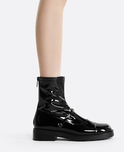 (W) (女性用)CHARLES & KEITH 彈性カラーブロック パテントレザーアンクルブーツ 'ファッションパッチワーク' CK1-90380144 CK1-90380144 Shop (W) (女性用)CHARLES & KEITH 彈性カラーブロック パテントレザーアンクルブーツ 'ファッションパッチワーク' CK1-90380144 CK1-90380144