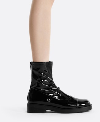 (W) Bota de Tobillo de Cuero Charol Colorblock CHARLES & KEITH 'Fashion Patchwork' CK1-90380144 Shop (W) Bota de Tobillo de Cuero Charol Colorblock CHARLES & KEITH 'Fashion Patchwork' CK1-90380144