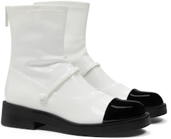 CHARLES&KEITH PU 時尚拼色彈力漆皮瘦瘦短靴 3.6公分 女款 Details for CHARLES&KEITH PU 時尚拼色彈力漆皮瘦瘦短靴 3.6公分 女款