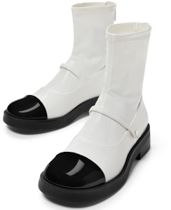 (W) (女性用)CHARLES & KEITH 彈性カラーブロック パテントレザーアンクルブーツ 'ファッションパッチワーク' CK1-90380144 CK1-90380144 Sizing (W) (女性用)CHARLES & KEITH 彈性カラーブロック パテントレザーアンクルブーツ 'ファッションパッチワーク' CK1-90380144 CK1-90380144