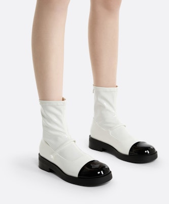 (W) Bota de Tobillo de Cuero Charol Colorblock CHARLES & KEITH 'Fashion Patchwork' CK1-90380144 Cheap (W) Bota de Tobillo de Cuero Charol Colorblock CHARLES & KEITH 'Fashion Patchwork' CK1-90380144
