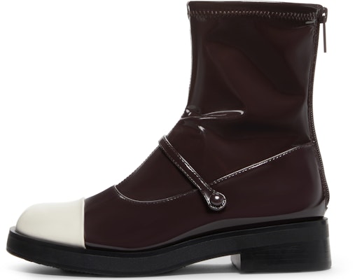 (W) Bota de Tobillo de Cuero Charol Colorblock CHARLES & KEITH 'Fashion Patchwork' CK1-90380144 1