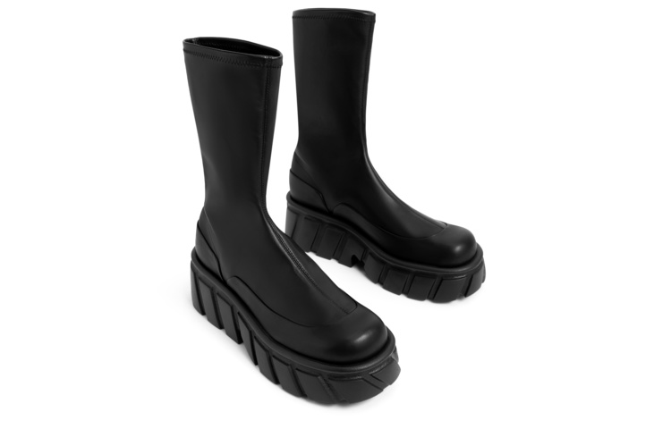 Order (W) 찰스앤키스 클래식 플랫폼 미들 부츠 CK1-90280043