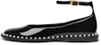 (W) CHARLES & KEITH Tumit Rendah Bertali Buku Lali Bertatah 'Mutiara Hitam' CK1-70900398_BLACK