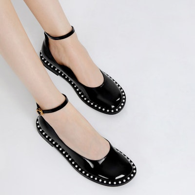 (Women) CHARLES & KEITH Embellished Ankle Strap Low Heels 'Black Pearl' CK1-70900398_BLACK Shop (Women) CHARLES & KEITH Embellished Ankle Strap Low Heels 'Black Pearl' CK1-70900398_BLACK