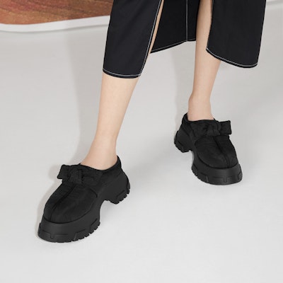 (W) 찰스앤키스 패브릭 슬라이드 (블랙) SL1-70280003 Details for (W) 찰스앤키스 패브릭 슬라이드 (블랙) SL1-70280003