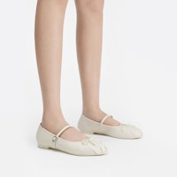 (W) CHARLES & KEITH Kasut Ballet Mary Jane Fabric Bow Tie 'Kasual' CK1-71720057 Sizing (W) CHARLES & KEITH Kasut Ballet Mary Jane Fabric Bow Tie 'Kasual' CK1-71720057