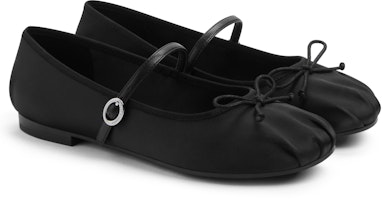 (W) CHARLES & KEITH Kasut Ballet Mary Jane Fabric Bow Tie 'Kasual' CK1-71720057 1