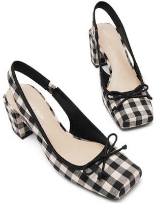 (W) CHARLES & KEITH Hak Tinggi Motif Kotak 'Retro Plaid' CK1-61720138 Sizing (W) CHARLES & KEITH Hak Tinggi Motif Kotak 'Retro Plaid' CK1-61720138