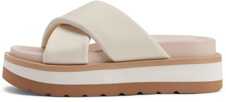 (Women) CHARLES & KEITH Fabric Cross-Strap Chunky 'Fashion Slide' CK1-70580207 (Women) CHARLES & KEITH Fabric Cross-Strap Chunky 'Fashion Slide' CK1-70580207